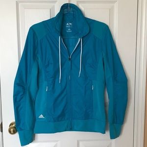 ADIDAS Climaproof Blue Golf Windbreaker Size S